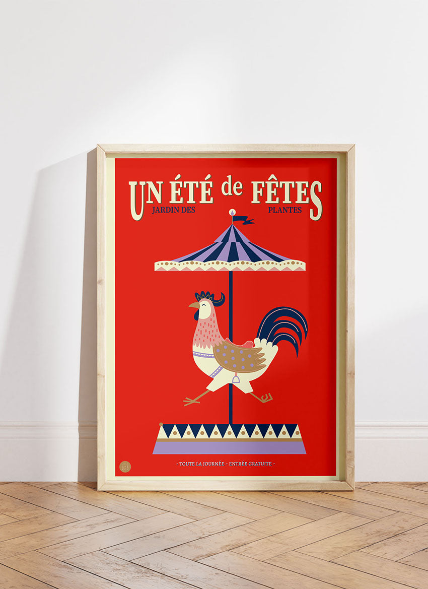 Grote poster: Carrousel haan