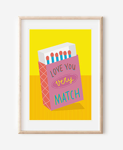 A4 print: Love you very match