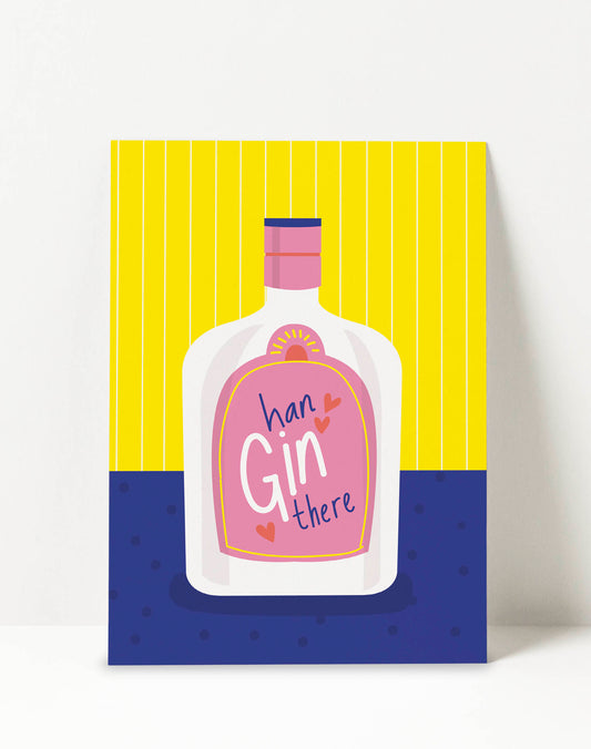 Ansichtkaart: Han gin there